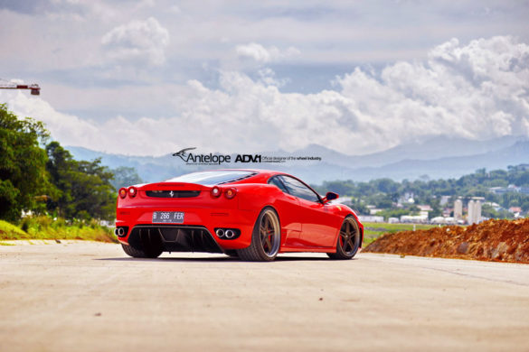 Red Ferrari F430 ADV05 Track Spec SL Series Wheels – Matte Bronze – Titanium