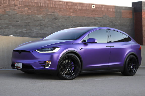 Matte Purple Tesla Model X – ADV05 M.V2 Advanced Series Wheels